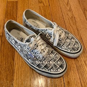 mens size 8 cream color vans